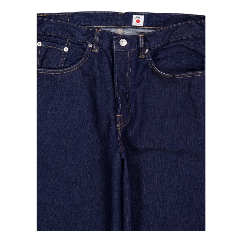 Wide Pant-blue - Rinsed Blue - Rinsed