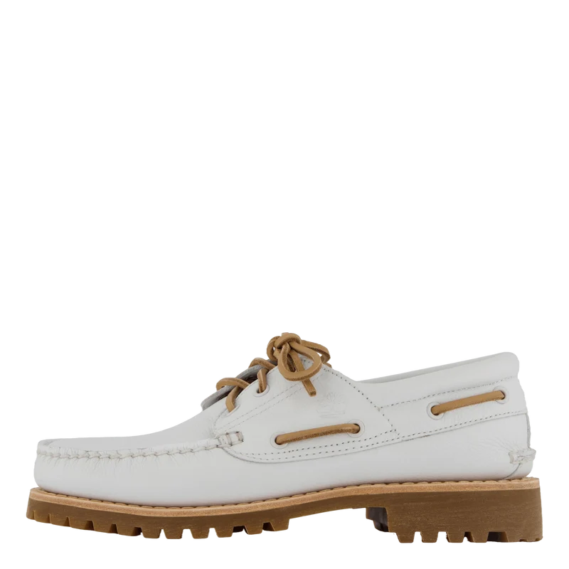 Timberland Authentic Boat Shoe White Full Grain