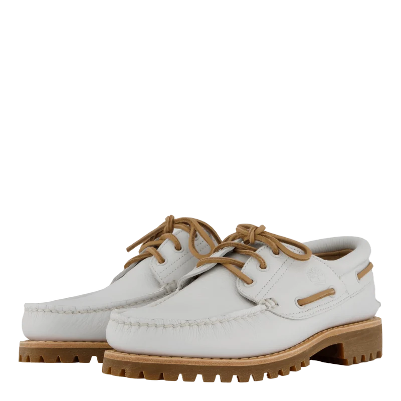 Timberland Authentic Boat Shoe White Full Grain
