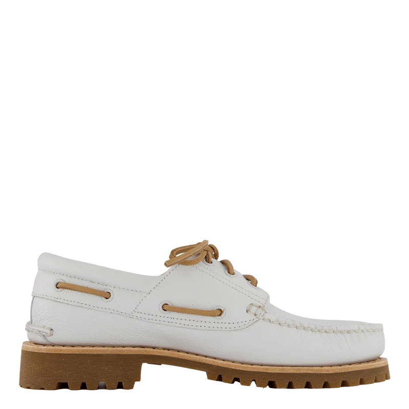 Timberland Authentic Boat Shoe White Full Grain
