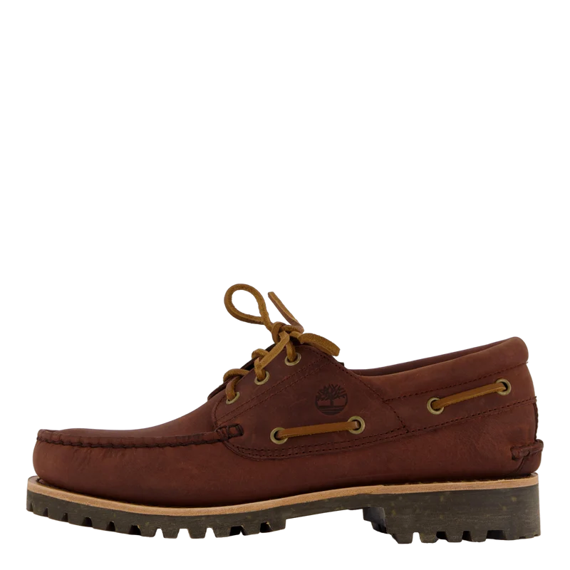 Timberland Authentic Boat Shoe Medium Brown Full Grain