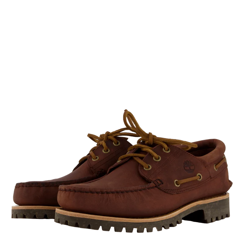 Timberland Authentic Boat Shoe Medium Brown Full Grain