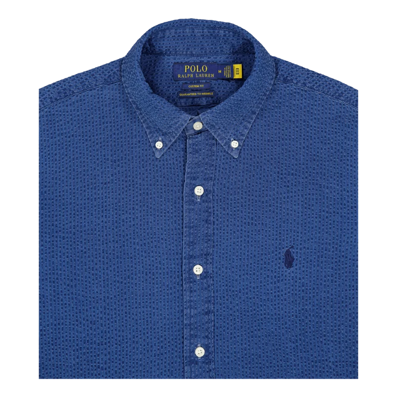 Polo Ralph Lauren Custom Fit Seersucker Shirt Dark Indigo