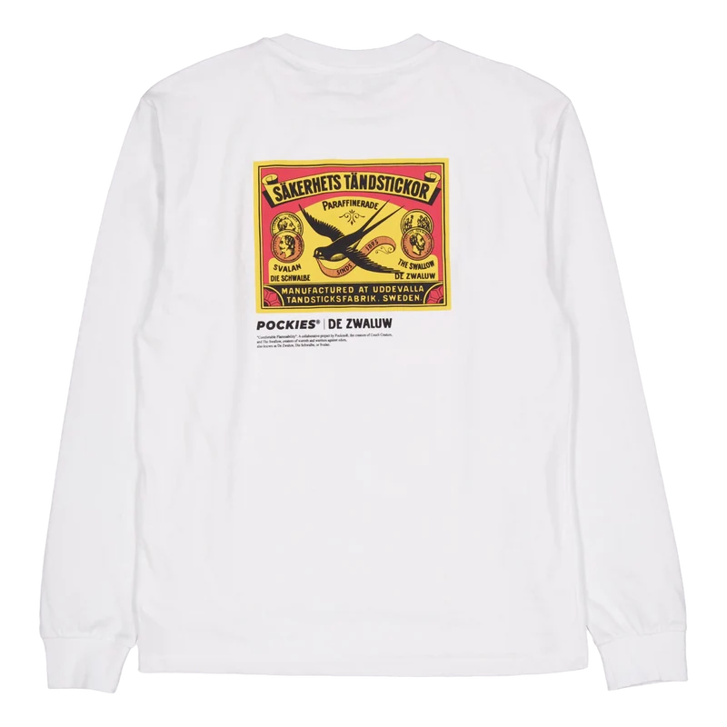 Swallow Pockies Ls 100 White