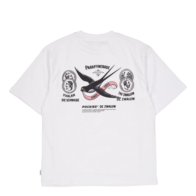 Swallow Pockies Tee 100 White