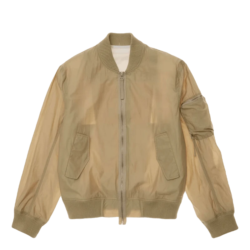 Nylon Bomber.sheer C Uniform Khaki