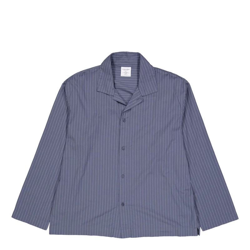 L/s Button Down Pant Set Steady Stripe Turbulence
