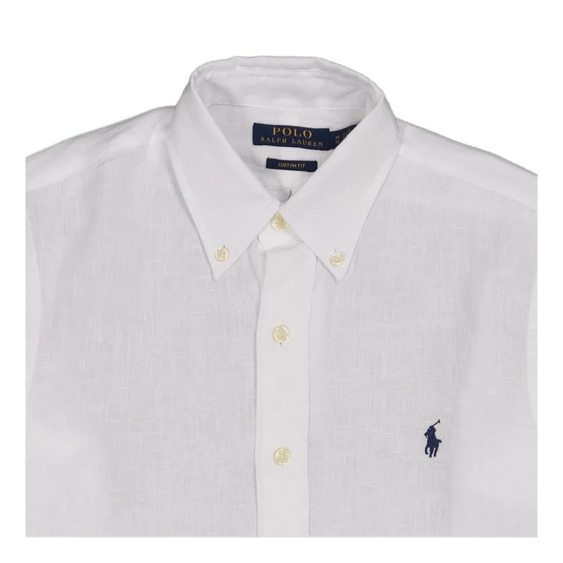 Custom Fit Linen Shirt White