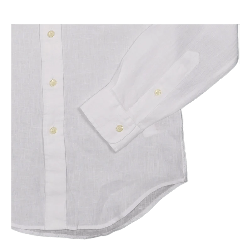 Custom Fit Linen Shirt White