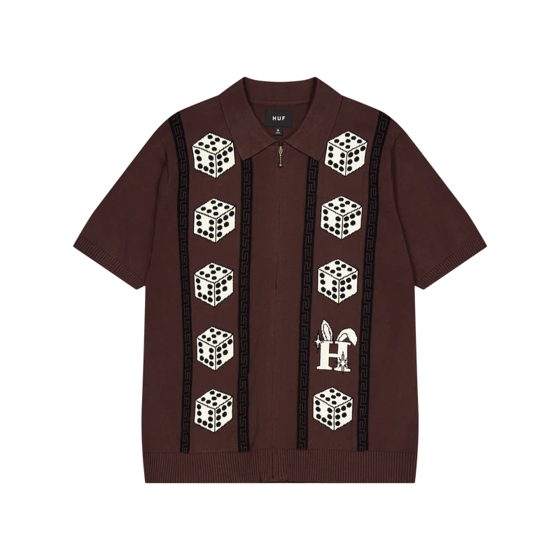 Huf X Freddie Gibbs Zip Sweate Coffe