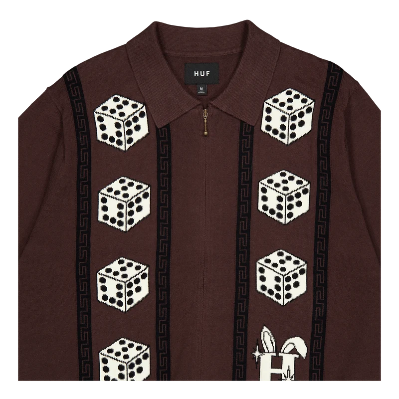 Huf X Freddie Gibbs Zip Sweate Coffe