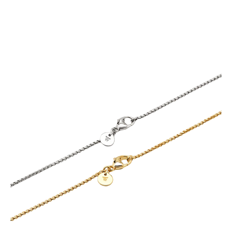 Cushion Pendant Onyx Gold Silver