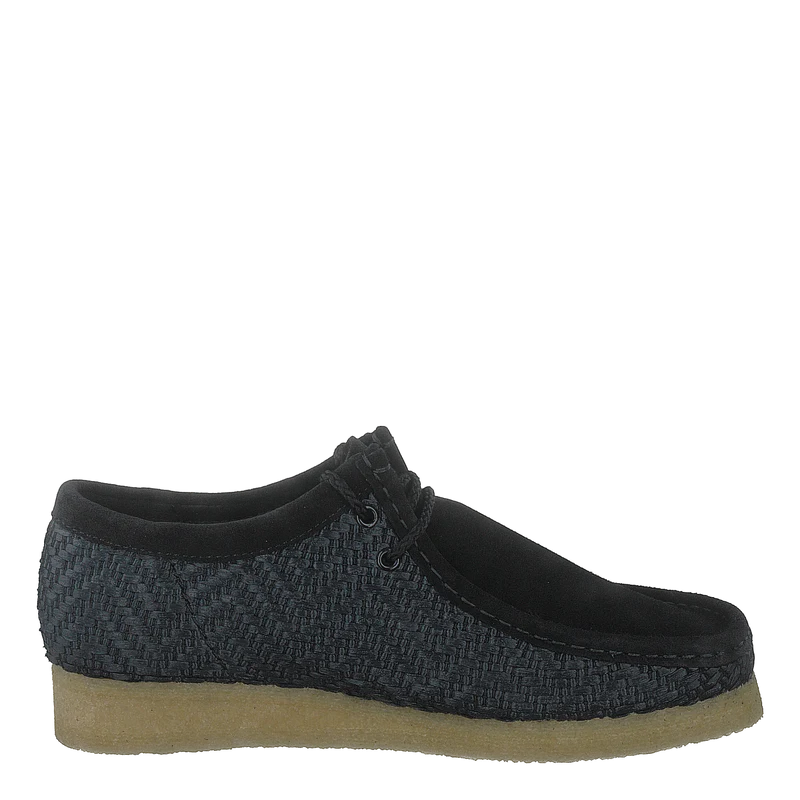 Wallabee Black Raffia