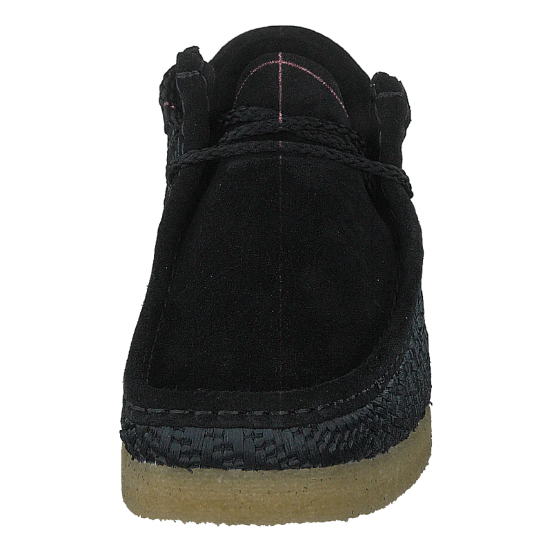 Wallabee Black Raffia