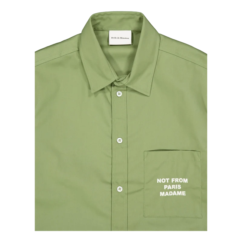 La Chemise Slogan Light Khaki