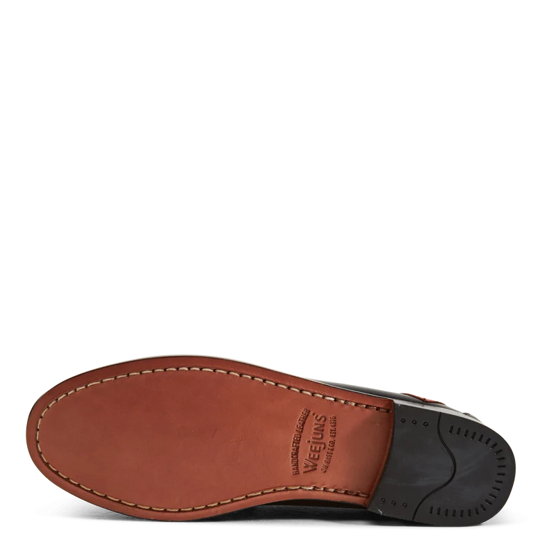 Gh Weejun Wmn Penny Love Black Lthr W/red