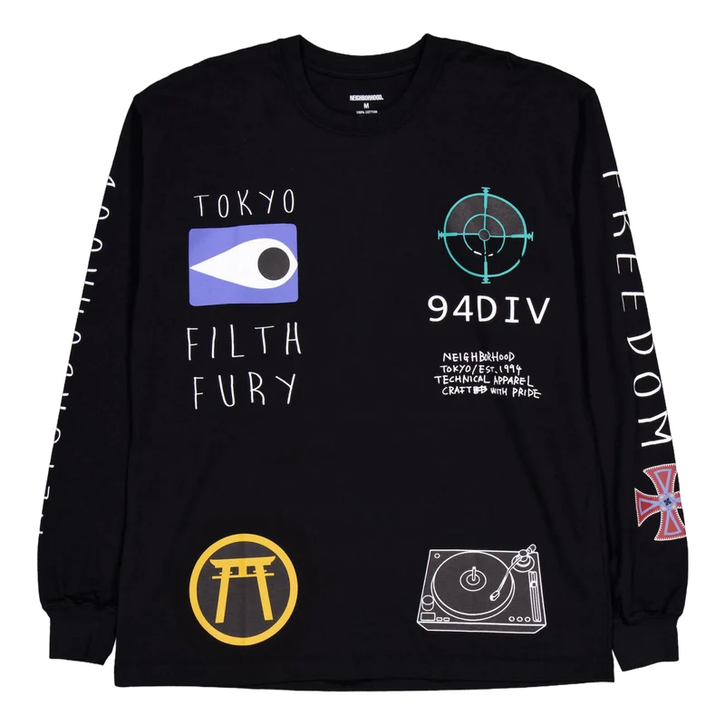 Nh . Tee Ls-10 Black