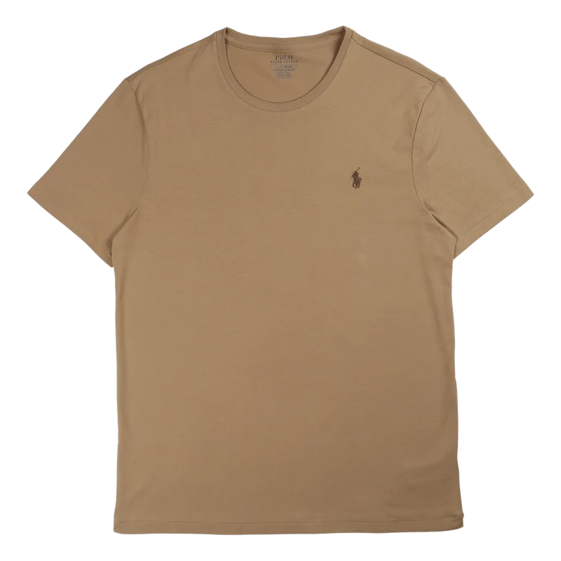 Custom Slim Fit Jersey Crewneck T-Shirt Luxury Tan/C8135