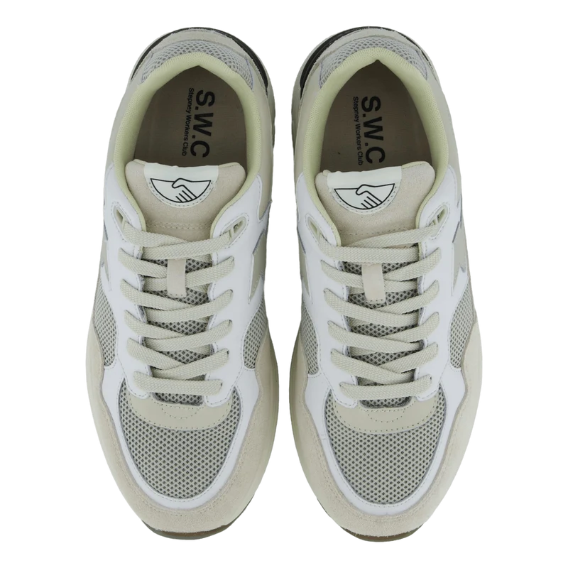 Amiel S-strike Suede Mix White Ecru