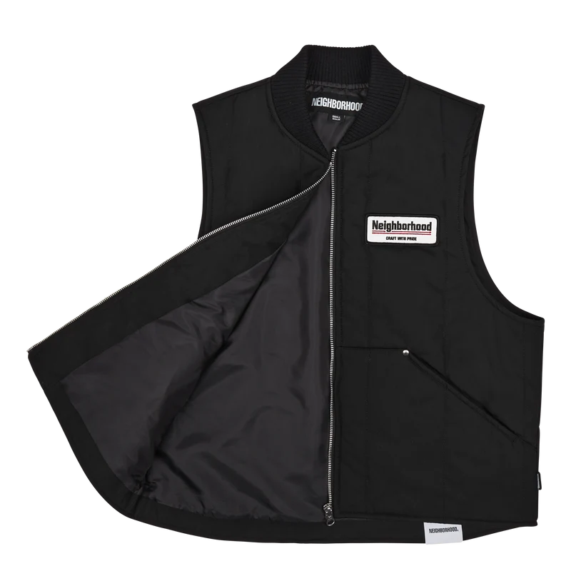 Padded Work Vest Black