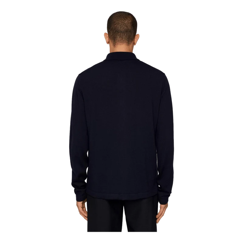 Kaleb Merino Zip Cardigan Jl Navy