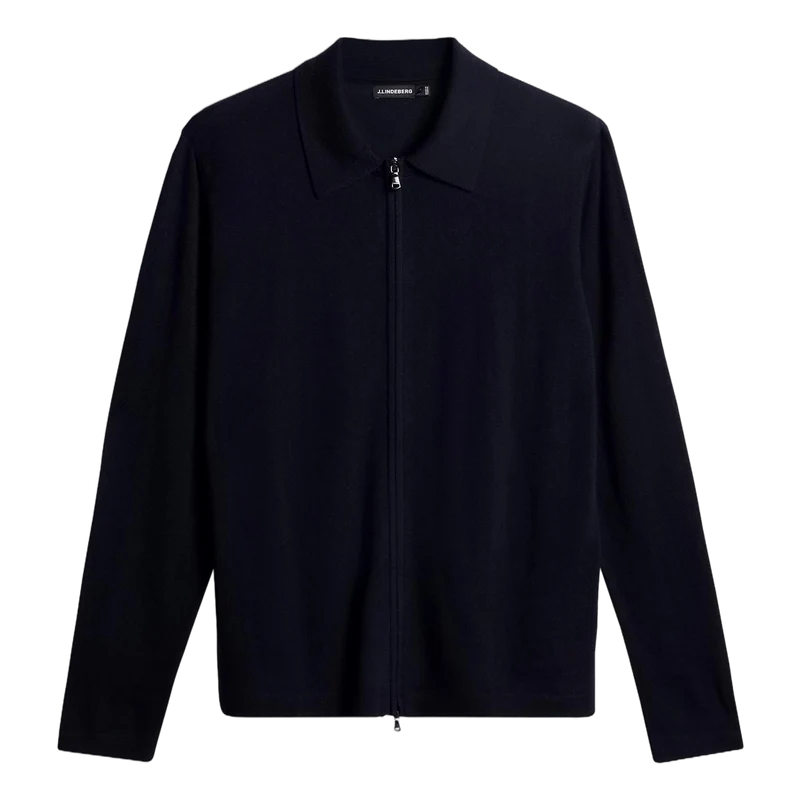 Kaleb Merino Zip Cardigan Jl Navy