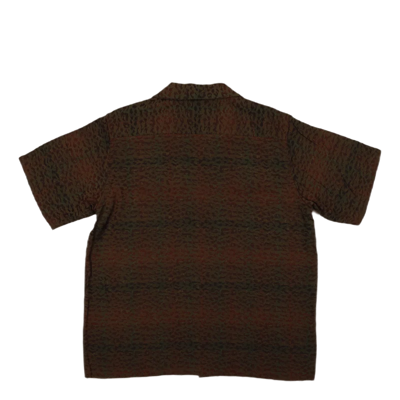 C.o.b. S/s Classic Shirt - R/w B-leopard B