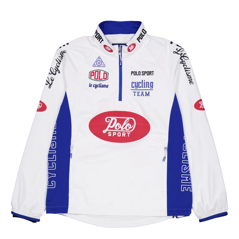 Polo Sport Water-Repellent Pullover Ceramic White/Heritage Blue