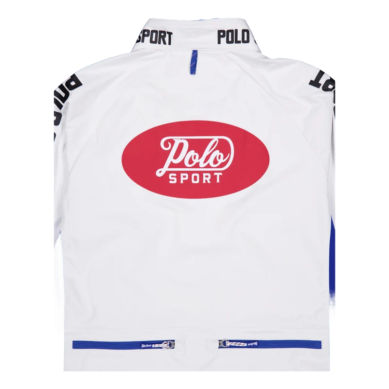 Polo Sport Water-Repellent Pullover Ceramic White/Heritage Blue