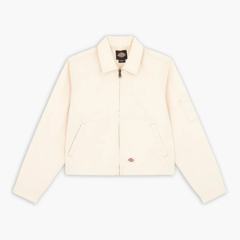 Unlined Cropped Eisenhower Jac Whitecap Gray