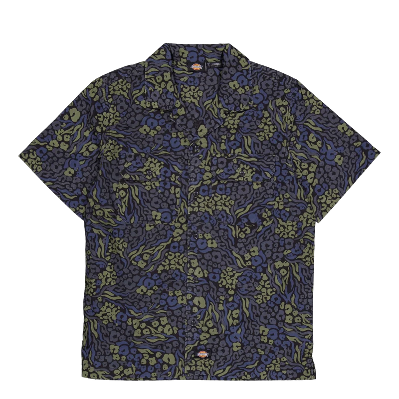 Short Sleeve Saltville Shirt Hrtg Pnt Cmo Bl