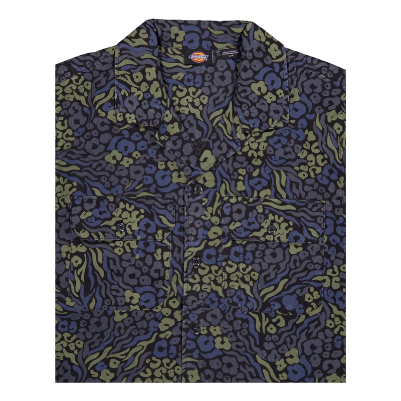 Short Sleeve Saltville Shirt Hrtg Pnt Cmo Bl