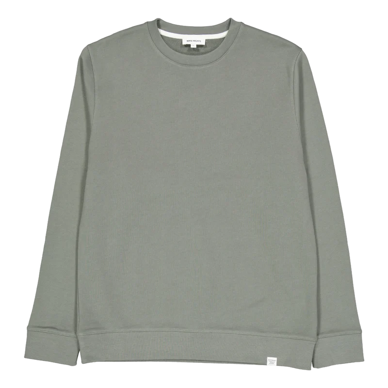 Vagn Slim Organic Sweatshirt Pewter