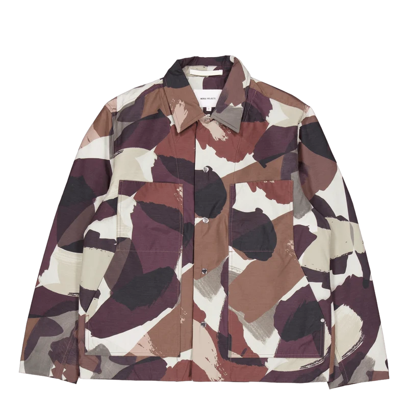 Pelle Camo Nylon Insulated Jac Espresso