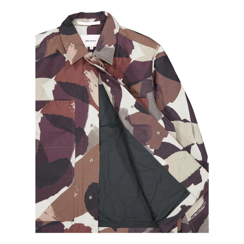 Pelle Camo Nylon Insulated Jac Espresso