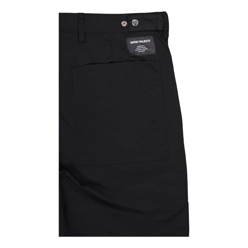 Sigur Relaxed Waxed Nylon Fati Black