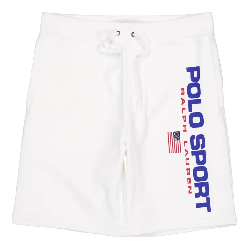 8-Inch Polo Sport Fleece Short White
