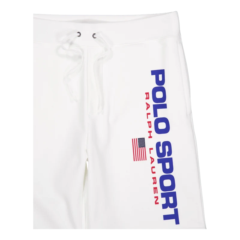 8-Inch Polo Sport Fleece Short White