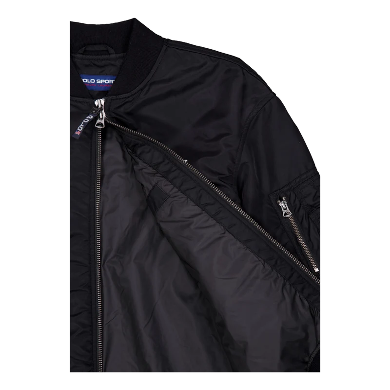 Nylon Twill-polo Sport Ma1 Polo Black