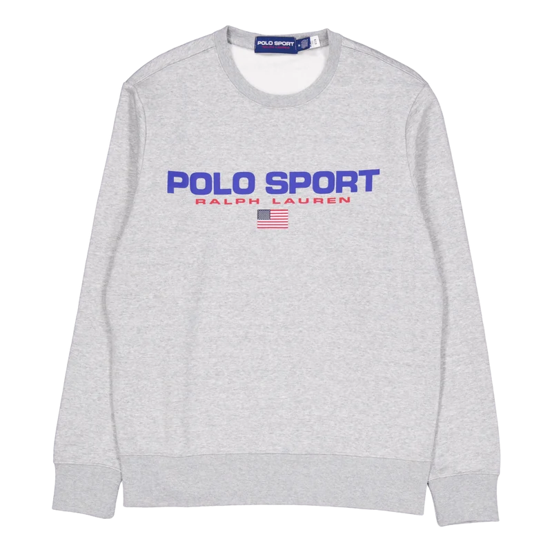 Polo Sport Fleece Sweatshirt Andover Heather/Red
