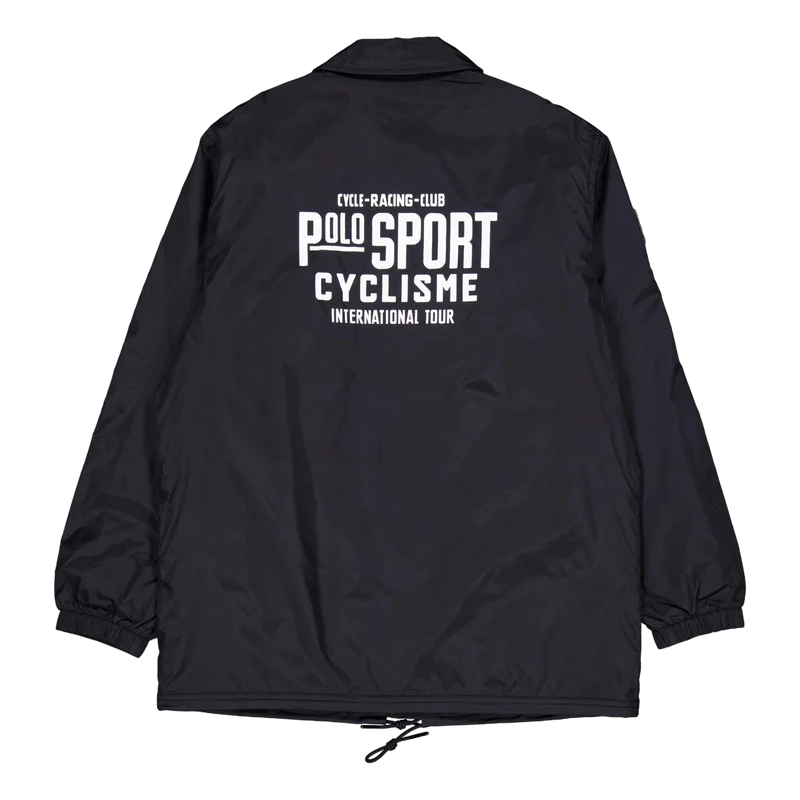 Nylon-ps Coaches Jacket Polo Black