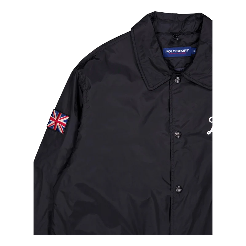 Nylon-ps Coaches Jacket Polo Black