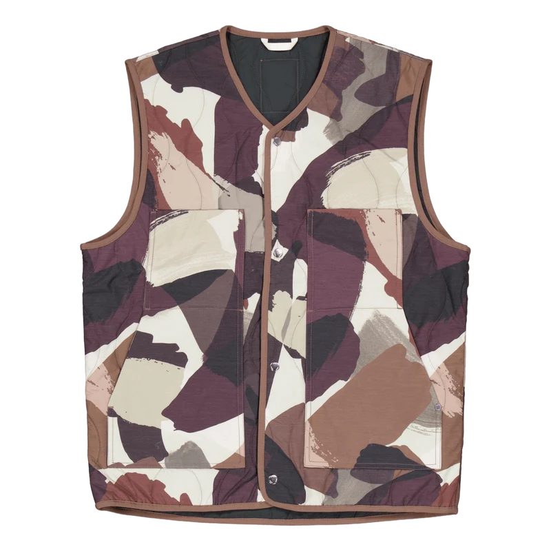 Peter Camo Nylon Insulated Ves Espresso