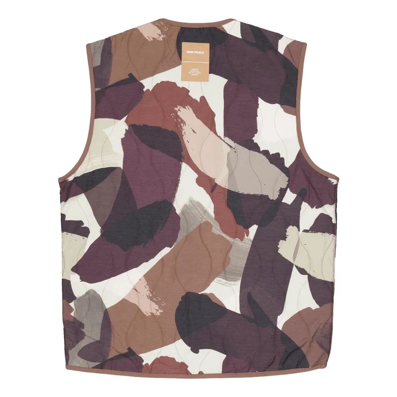 Peter Camo Nylon Insulated Ves Espresso