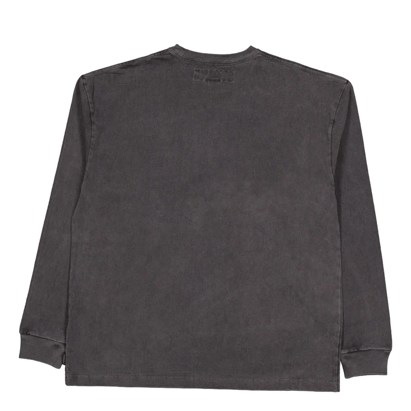 Pigment Dyed Crewneck Ls Black