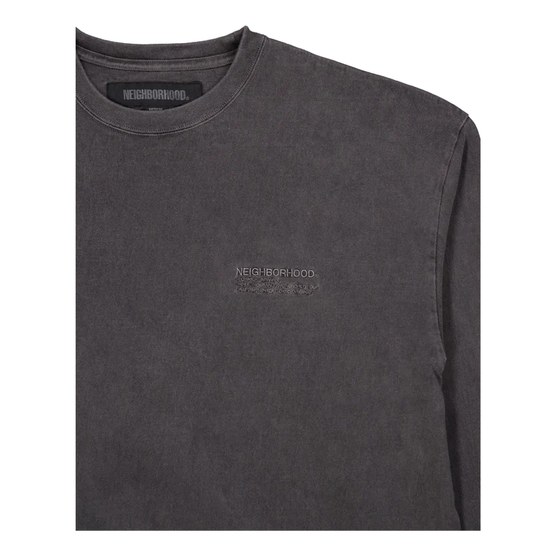Pigment Dyed Crewneck Ls Black