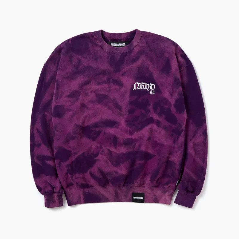 Tie-dye Sweat Shirt Ls Purple