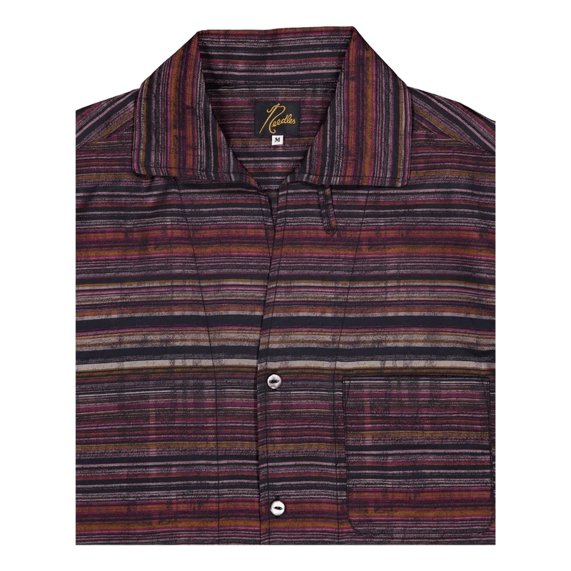 Needles S/s Italian Collar Shi Black/pink