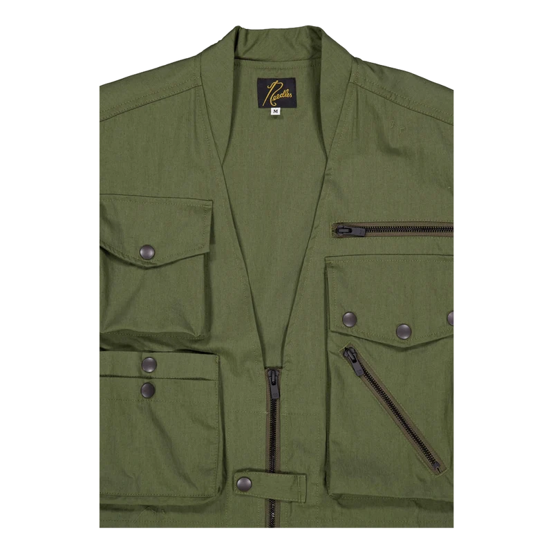 Needles Field Vest - C/n Oxfor A-olive