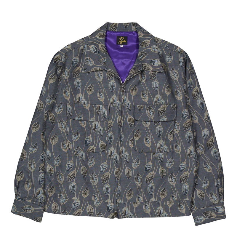 Needles Sport Jacket - W/pe Bo A-blue